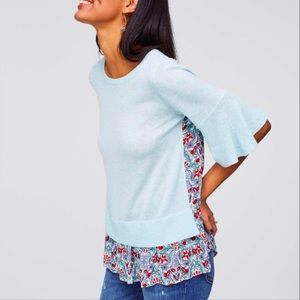 LOFT NWOT mixed media sweater size Small